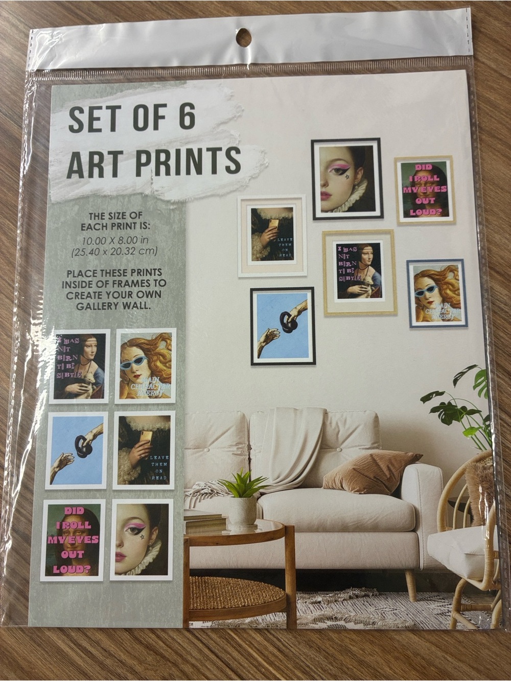 Set of 6 Art Prints - Home Wall Art